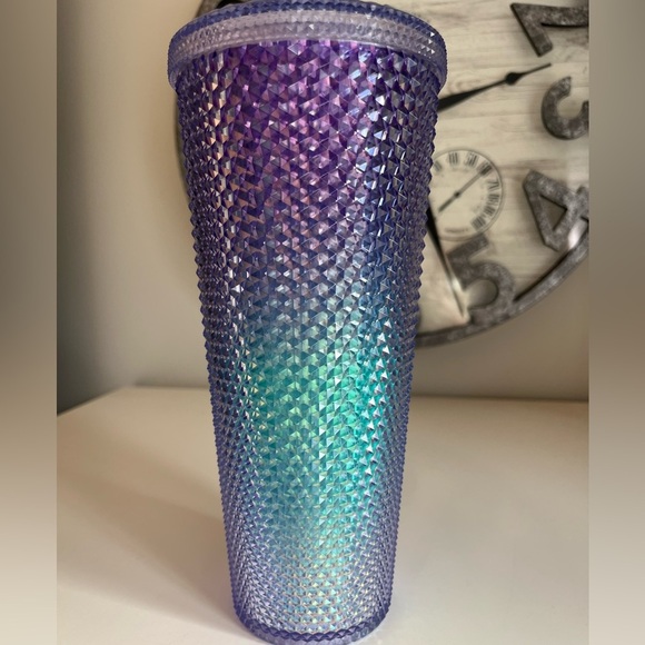Starbucks 2021 Mermaid Ombre Studded Cup venti 24oz HTF!!! - Picture 3 of 5